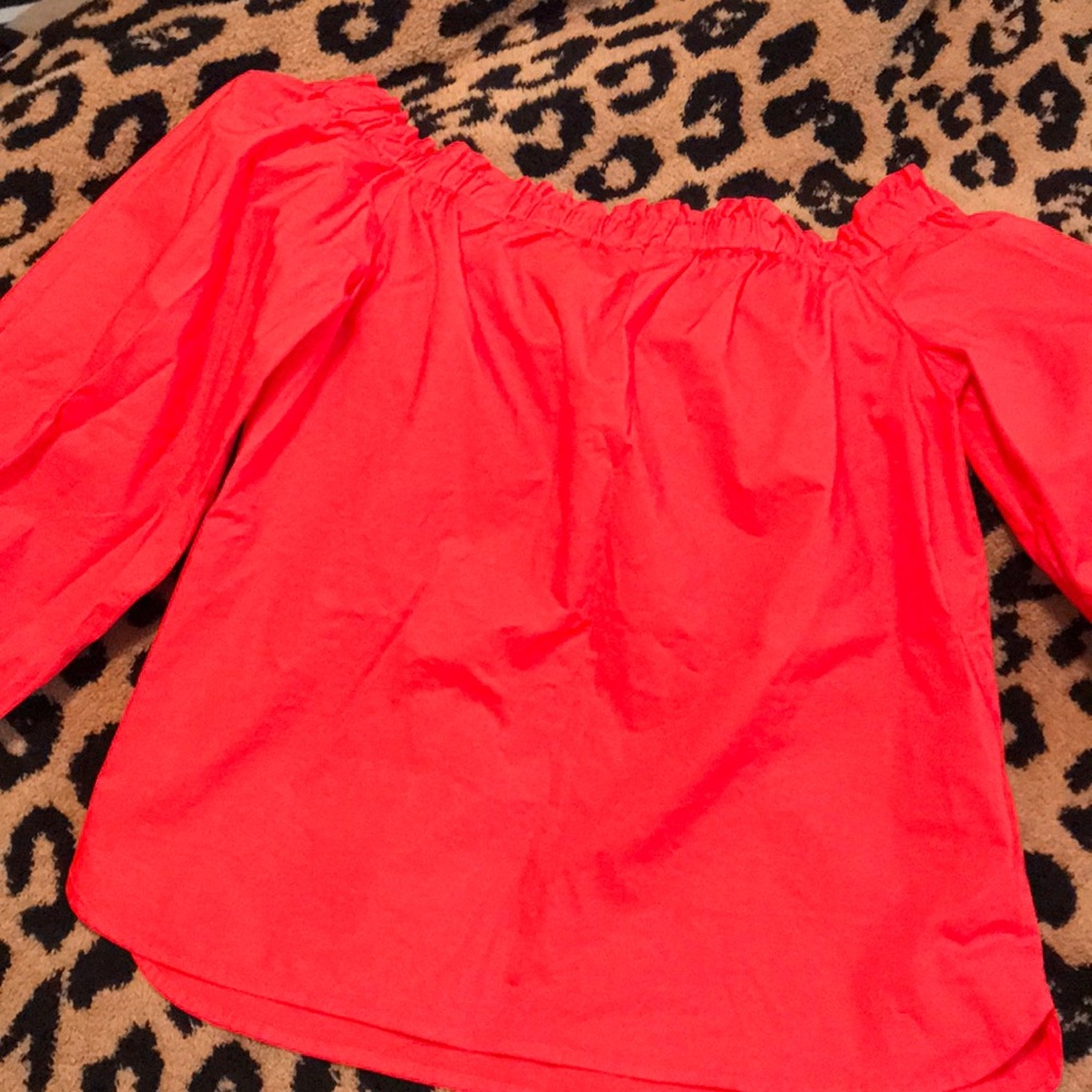 J Crew off the shoulder top